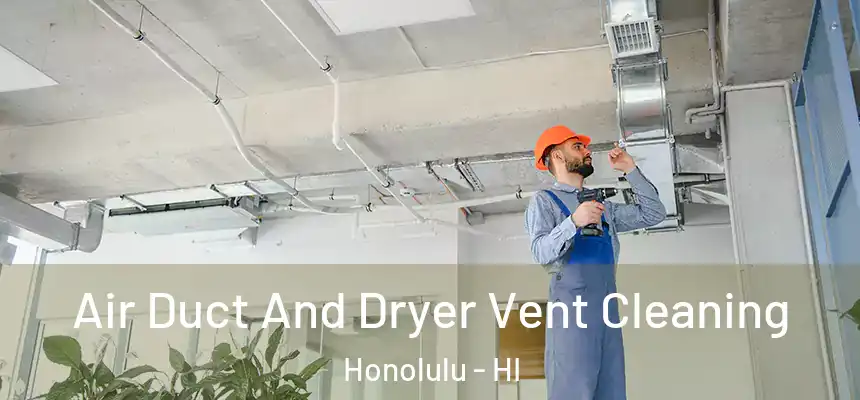 Air Duct And Dryer Vent Cleaning Honolulu - HI