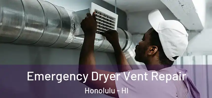 Emergency Dryer Vent Repair Honolulu - HI