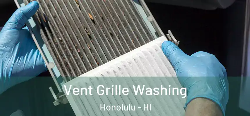 Vent Grille Washing Honolulu - HI
